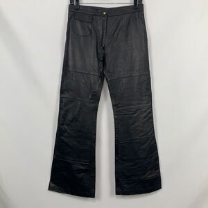 Vera Pelle VTG black leather pants